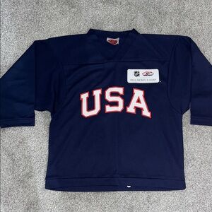 Team USA ICE Hockey Blue practice youth jersey YM Medium